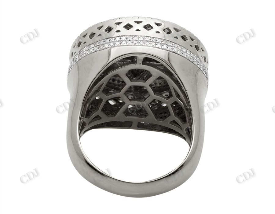 925 VVS Moissanite Genuine Diamond 3D Angel Ring Hip Hop Ring CustomDiamJewel