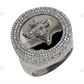 925 VVS Moissanite Genuine Diamond 3D Angel Ring Hip Hop Ring CustomDiamJewel