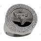 925 VVS Moissanite Genuine Diamond 3D Angel Ring Hip Hop Ring CustomDiamJewel