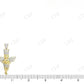 Two Tone VVS Moissanite Praying Hands Angel Diamond Pendant Charm Hip Hop Pendent CustomDiamJewel