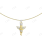 Two Tone VVS Moissanite Praying Hands Angel Diamond Pendant Charm Hip Hop Pendent CustomDiamJewel