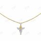 Two Tone VVS Moissanite Iced Out Angel Charm Pendant Hip Hop Pendent CustomDiamJewel