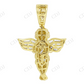 0.50 CTW Sterling Sliver two tone Angel Wings Pendant Hip Hop Pendent CustomDiamJewel