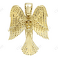 1.95 CTW VVS Moissanite Angel Wings Diamond Pendant Hip Hop Pendent CustomDiamJewel