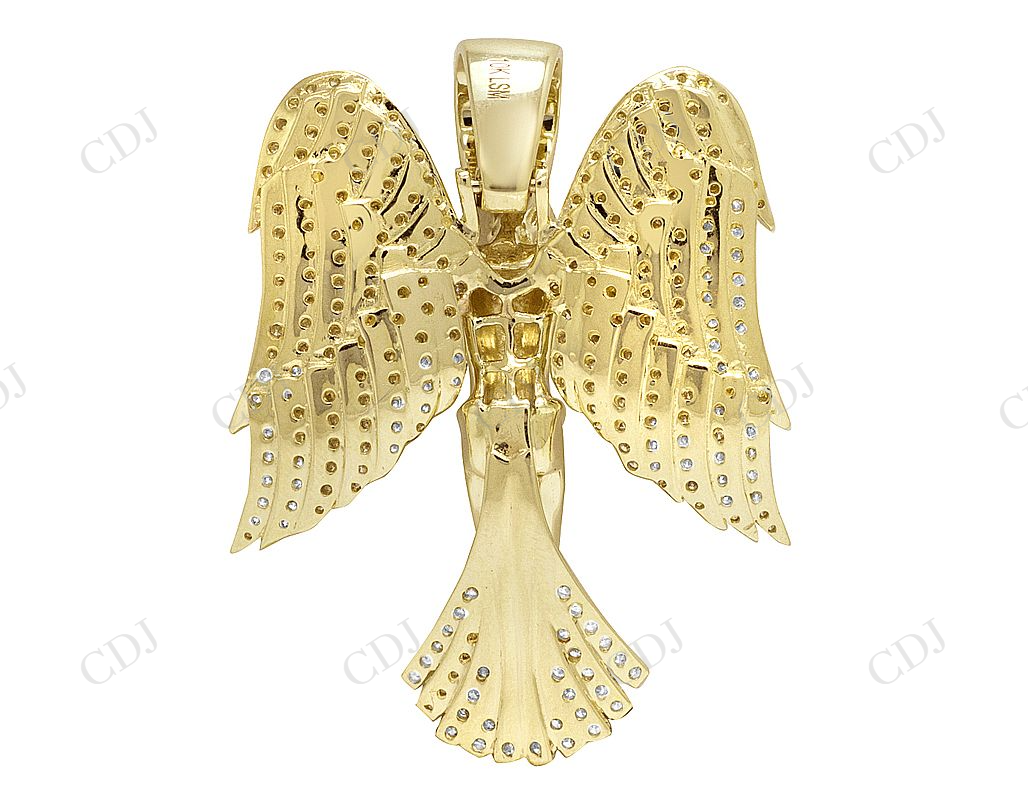 1.95 CTW VVS Moissanite Angel Wings Diamond Pendant Hip Hop Pendent CustomDiamJewel