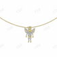 Iced Out VVS Moissanite Angel Cherub Genuine Diamond Pendant Hip Hop Pendent CustomDiamJewel