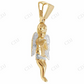 925 VVS Moissanite Praying Angel Wing Pendant Hip Hop Pendent CustomDiamJewel