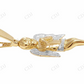 925 VVS Moissanite Praying Angel Wing Pendant Hip Hop Pendent CustomDiamJewel