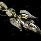 925 VVS Moissanite Angel Wing Diamond Pendant Hip Hop Pendent CustomDiamJewel