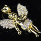 VVS Moissanite Simulated Diamond Angelic Charm Pendant Hip Hop Pendent CustomDiamJewel