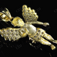 VVS Moissanite Simulated Diamond Angelic Charm Pendant Hip Hop Pendent CustomDiamJewel