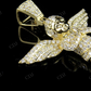 Sterling Silver Moissanite Iced Out Diamond Angel Pendant Hip Hop Pendent CustomDiamJewel