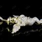 925 Sterling Silver Moissanite Iced Out Angel Pendant Hip Hop Pendent CustomDiamJewel