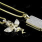 0.75 CTW VVS Moissanite Cherub Angel Pendant Hip Hop Pendent CustomDiamJewel