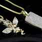 0.75 CTW VVS Moissanite Cherub Angel Pendant Hip Hop Pendent CustomDiamJewel