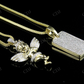 0.75 CTW VVS Moissanite Cherub Angel Pendant Hip Hop Pendent CustomDiamJewel