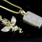 0.75 CTW VVS Moissanite Cherub Angel Pendant Hip Hop Pendent CustomDiamJewel