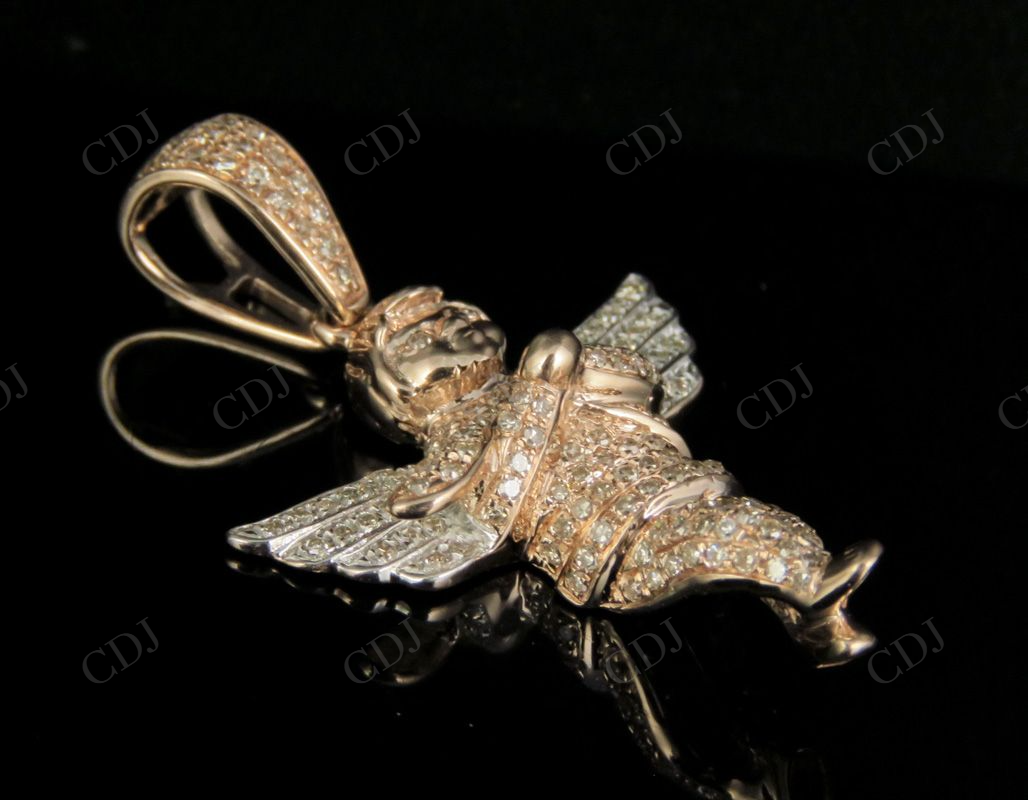 925 VVS Moissanite Angel Cherub Diamond Pendant Hip Hop Pendent CustomDiamJewel