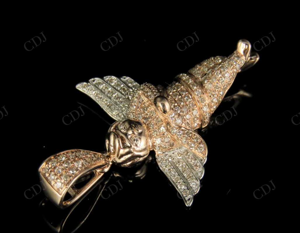 925 VVS Moissanite Angel Cherub Diamond Pendant Hip Hop Pendent CustomDiamJewel