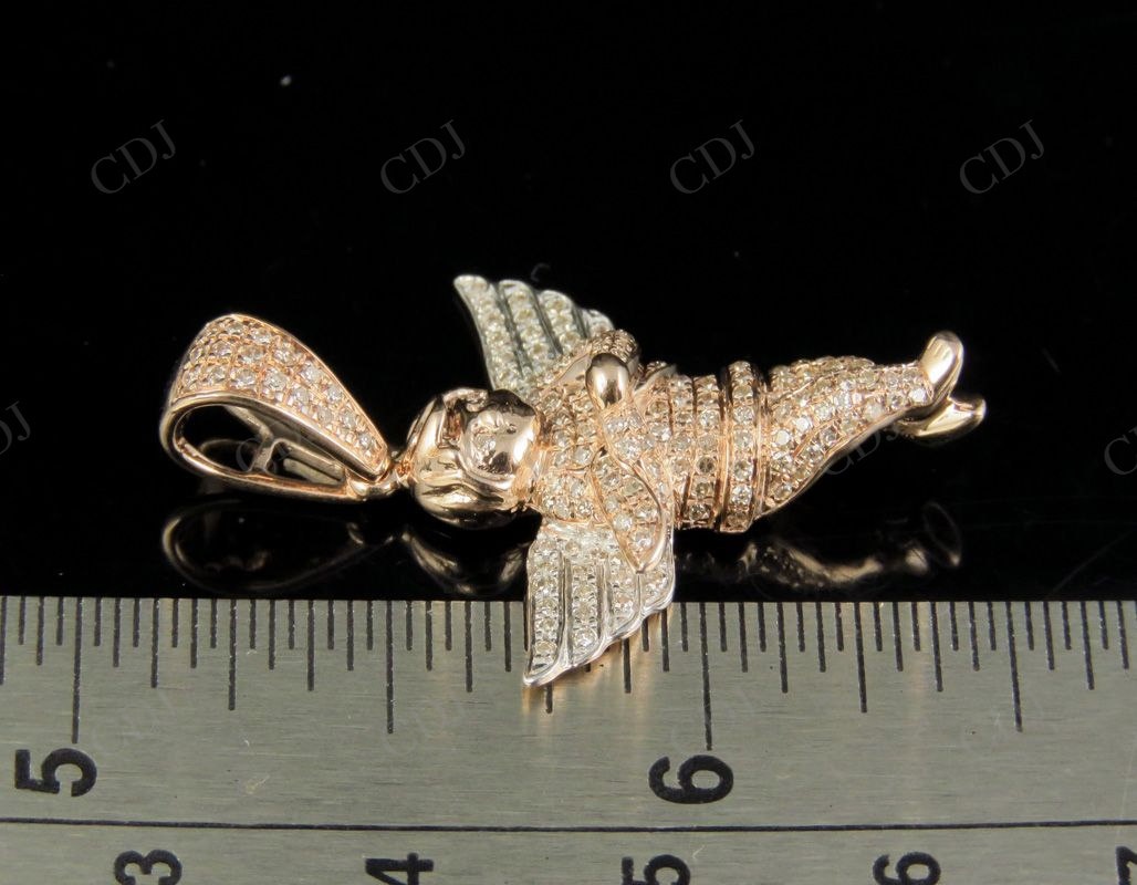 925 VVS Moissanite Angel Cherub Diamond Pendant Hip Hop Pendent CustomDiamJewel