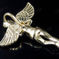 Sterling Silver Moissanite Genuine Diamond Angel pendant Hip Hop Pendent CustomDiamJewel