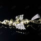 0.15 CTW sterling Silver Moissanite Two Tone Angel cherub Pendant Hip Hop Pendent CustomDiamJewel