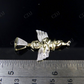 0.15 CTW sterling Silver Moissanite Two Tone Angel cherub Pendant Hip Hop Pendent CustomDiamJewel