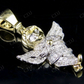 Iced Out VVS Moissanite Cherub Angel Charm Pendant Hip Hop Pendent CustomDiamJewel