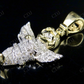 Iced Out VVS Moissanite Cherub Angel Charm Pendant Hip Hop Pendent CustomDiamJewel