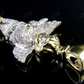 Iced Out VVS Moissanite Cherub Angel Charm Pendant Hip Hop Pendent CustomDiamJewel