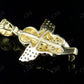 Iced Out VVS Moissanite Cherub Angel Charm Pendant Hip Hop Pendent CustomDiamJewel