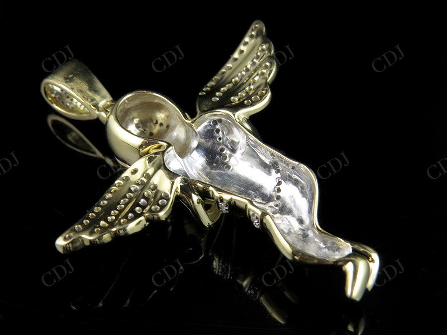 925 VVS Moissanite Praying Hands Angel Diamond Pendant Charm Hip Hop Pendent CustomDiamJewel