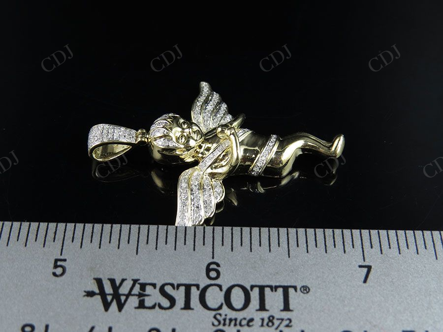 925 VVS Moissanite Praying Hands Angel Diamond Pendant Charm Hip Hop Pendent CustomDiamJewel