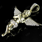 Sterling silver Moissanite Praying Angel Diamond Pendant Charm Hip Hop Pendent CustomDiamJewel