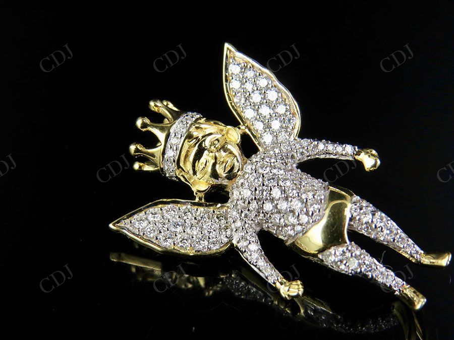 925 VVS Moissanite Angel Cherub Iced Pendant Hip Hop Pendent CustomDiamJewel