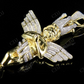 Two Tone VVS Moissanite Praying Hands Angel Diamond Pendant Charm Hip Hop Pendent CustomDiamJewel
