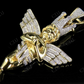 Two Tone VVS Moissanite Praying Hands Angel Diamond Pendant Charm Hip Hop Pendent CustomDiamJewel
