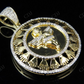 0.65 CTW Sterling Silver Moissanite Angel Crown Pendant Hip Hop Pendent CustomDiamJewel