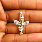 0.45 CTW VVS Moissanite Crowned Angel Pendant Hip Hop Pendent CustomDiamJewel