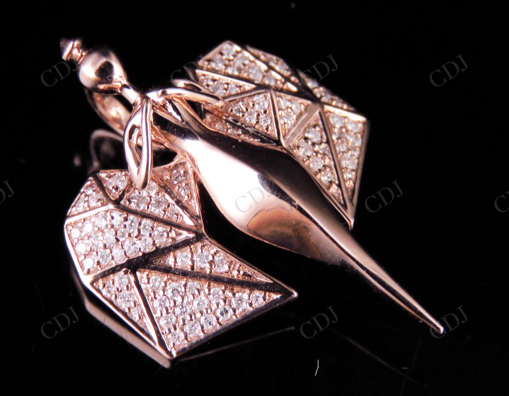 925 Sterling Silver Moissanite Real Diamond Angel Pendant Hip Hop Pendent CustomDiamJewel