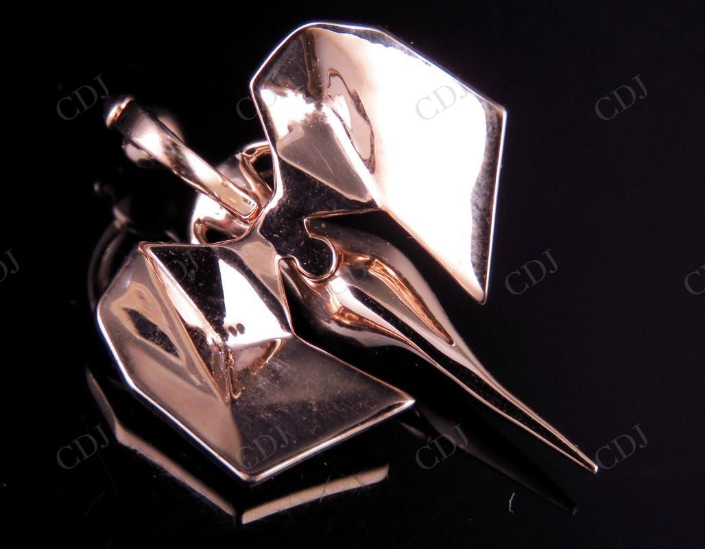 925 Sterling Silver Moissanite Real Diamond Angel Pendant Hip Hop Pendent CustomDiamJewel
