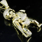 0.92 CTW 925 Sterling Silver Moissanite Angel Men's Charm Pendant Hip Hop Pendent CustomDiamJewel