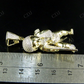 0.92 CTW 925 Sterling Silver Moissanite Angel Men's Charm Pendant Hip Hop Pendent CustomDiamJewel