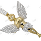 925 Sterling Silver Moissanite Praying Hands Angel Diamond Pendant Hip Hop Pendent CustomDiamJewel