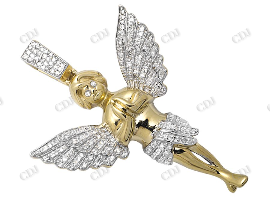 925 Sterling Silver Moissanite Praying Hands Angel Diamond Pendant Hip Hop Pendent CustomDiamJewel
