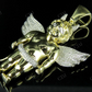 Sterling Silver Moissanite Devil Angel Diamond Pendant Charm Hip Hop Pendent CustomDiamJewel