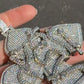 Custom VVS Moissanite Diamond 925 Silver Cross Pendant  customdiamjewel   