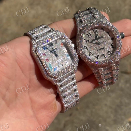 VVS Moissanite Hip Hop Men Watch hip hop jewelry customdiamjewel