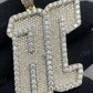 Customized Iced Out Hip Hop Sterling Silver Moissanite Diamond Pendant  customdiamjewel   