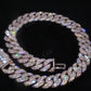 Iced Out Moissanite Sterling Silver Miami Cuban Chain Hip Hop Jewelry  customdiamjewel   